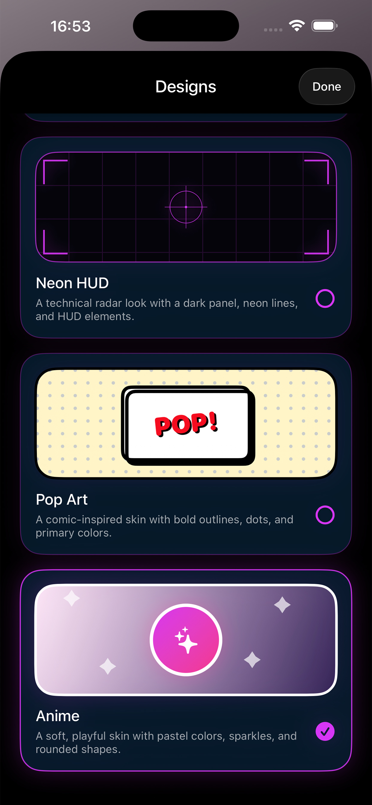 iLocateMe — design picker